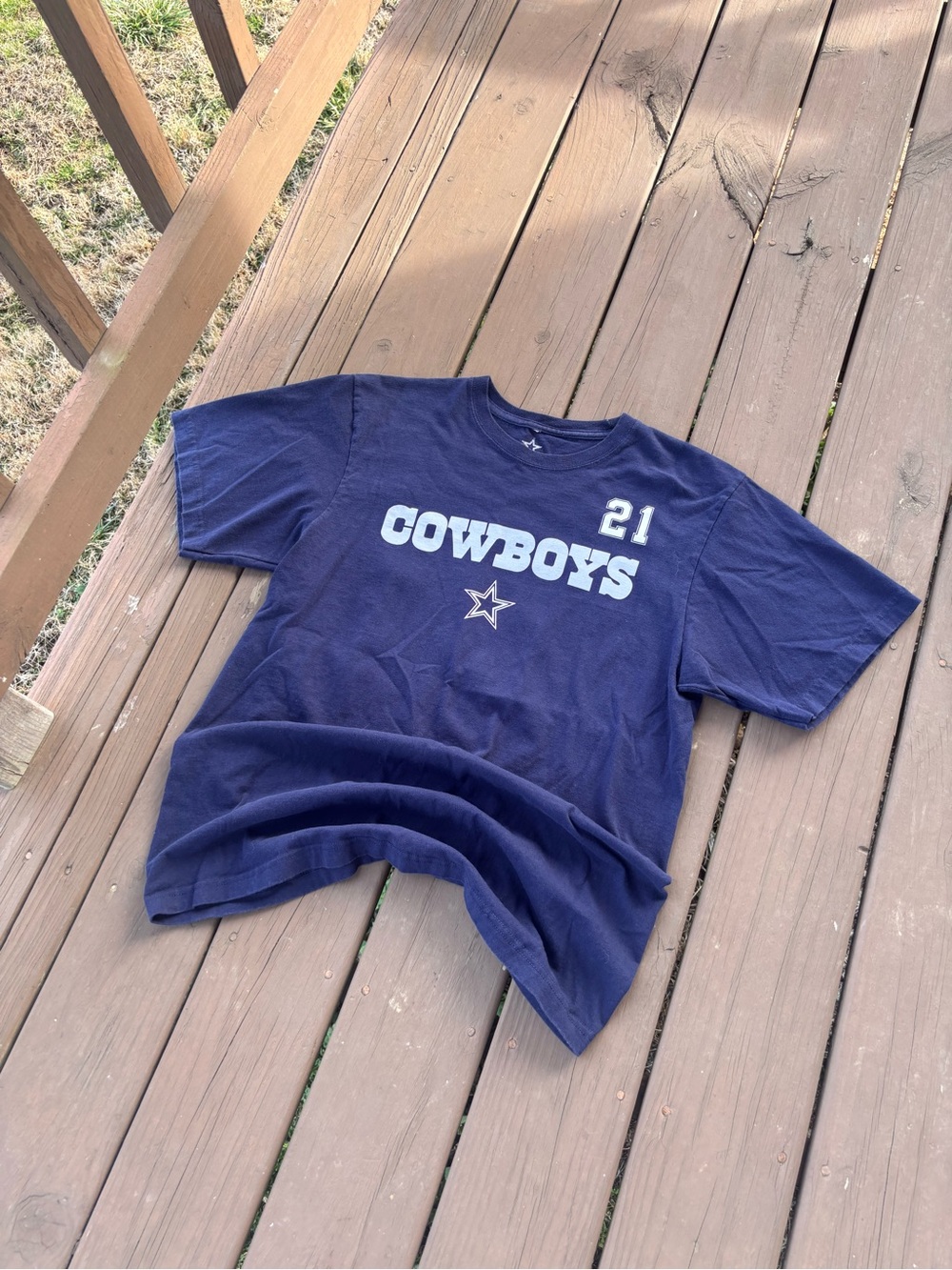 Dallas Cowboys Ezekiel Elliott Tee Men’s L Navy #21